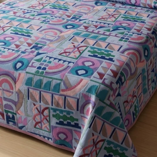 Colcha reversible geométrica. 245 x 270 cm - 3