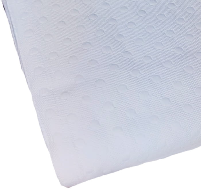 Colcha blanca lunares.  Cama 90 - 1