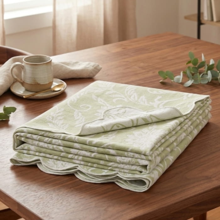 Colcha reversible verde flores. Cama 90 - 4