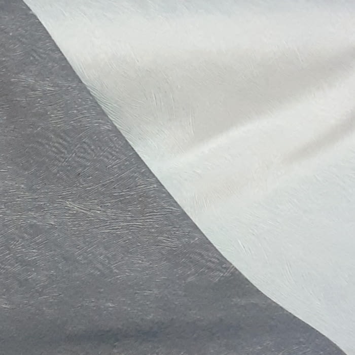 Tela tapicería trazos gris blanco roto.  140