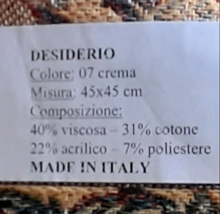 Tapiz de arte Dama y Unicornio 45 x 45 - 2