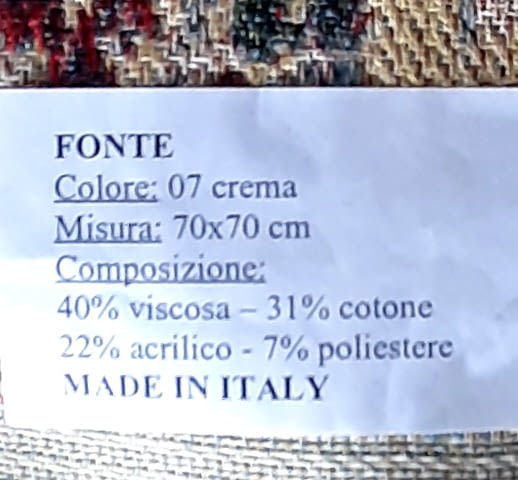 Tapiz de arte Trovadores en Fonte 70 x 70 - 2