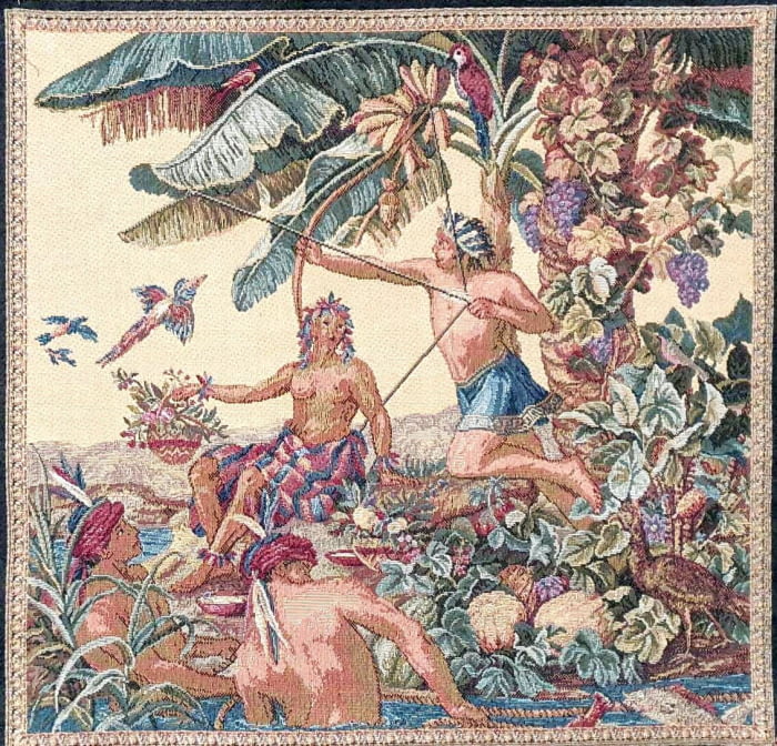 Tapiz de arte Descubrimiento de América 47 x 47