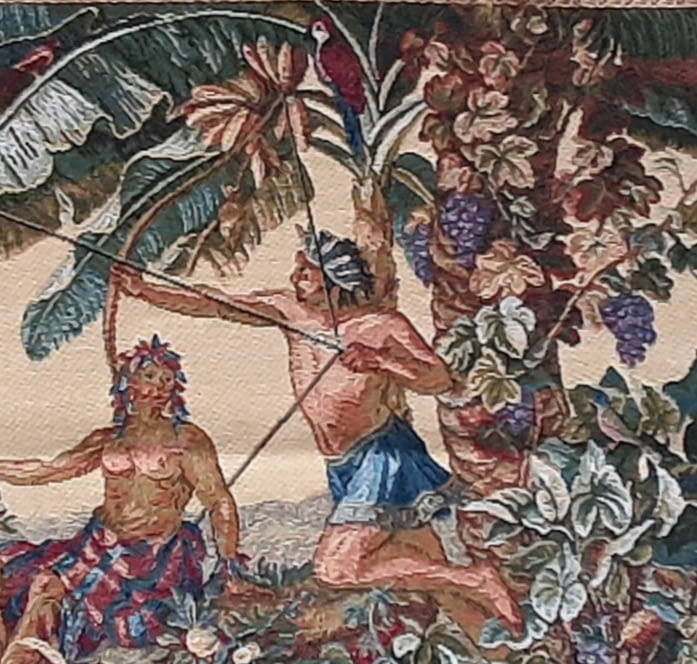 Tapiz de arte Descubrimiento de América 47 x 47 - 1