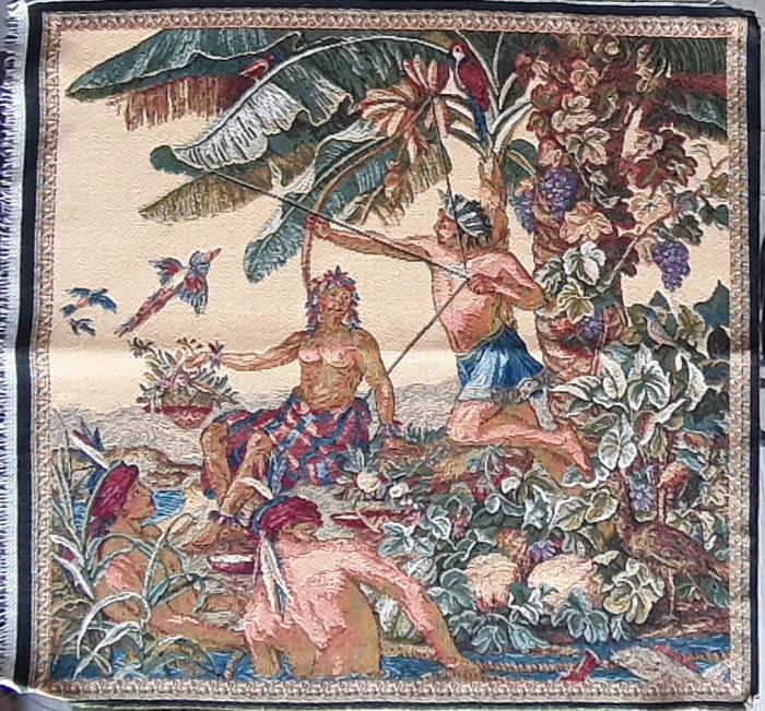 Tapiz de arte Descubrimiento de América 47 x 47 - 2