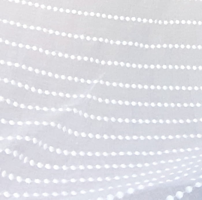 Tela visillo bajo topitos blanco 300 - 1