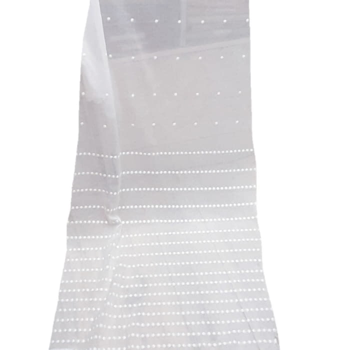 Tela visillo bajo topitos blanco 300 - 4