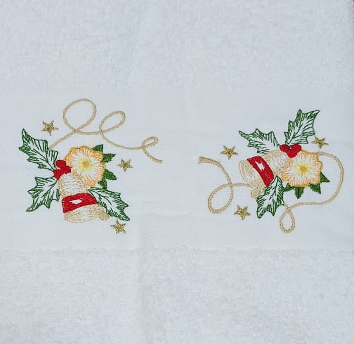 Toalla de Navidad lavabo campanillas - 3