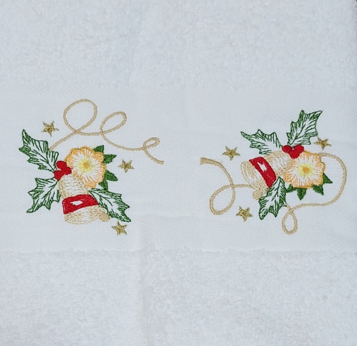 Toalla de Navidad lavabo campanillas - 3