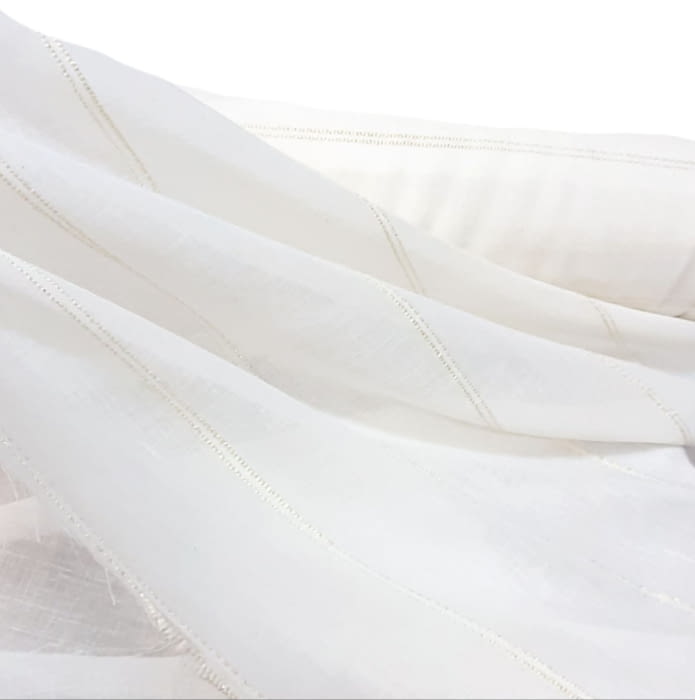 Tela visillo lino rayita dorada 300 - 2