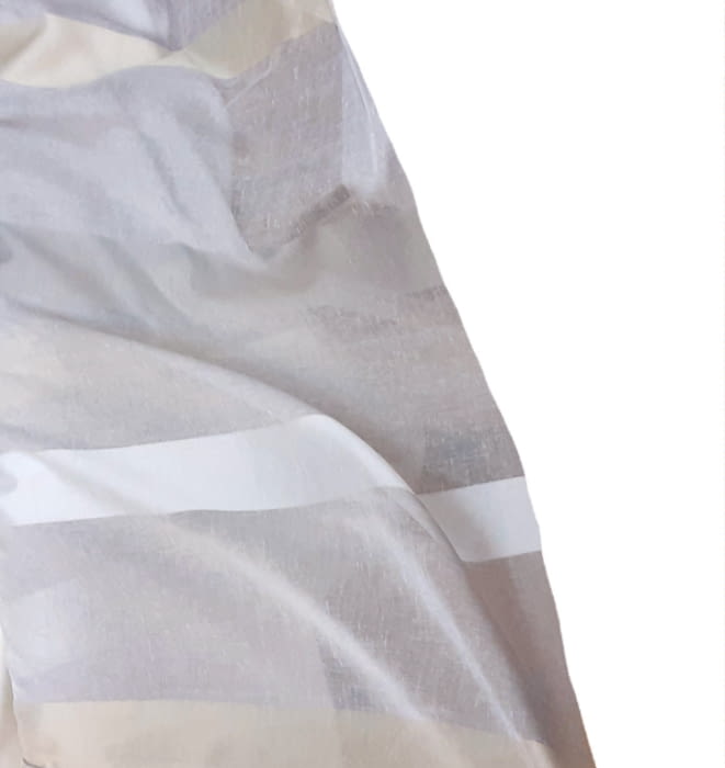 Tela visillo gris rayas horizontales 300 - 1