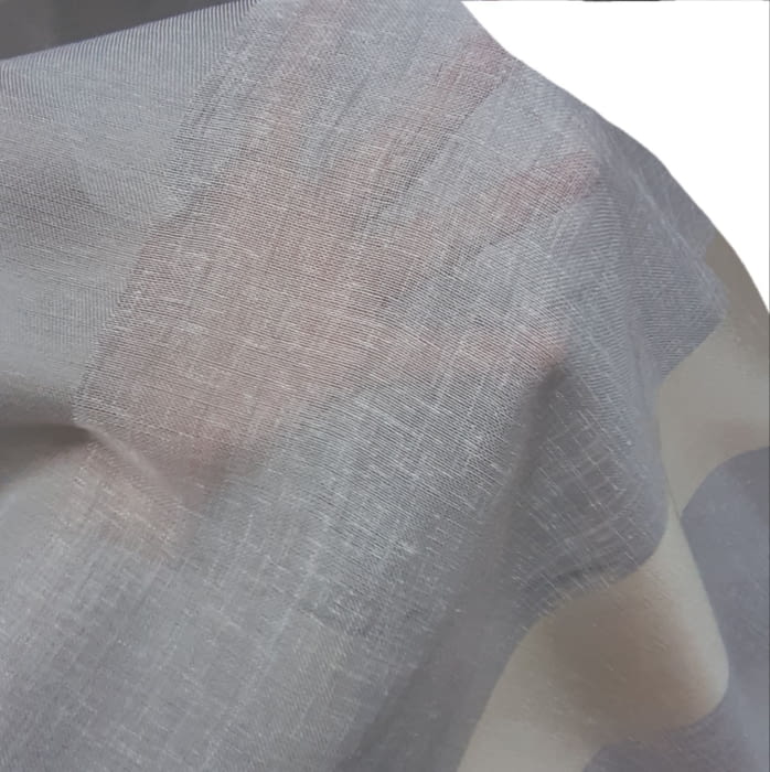 Tela visillo gris rayas horizontales 300 - 2