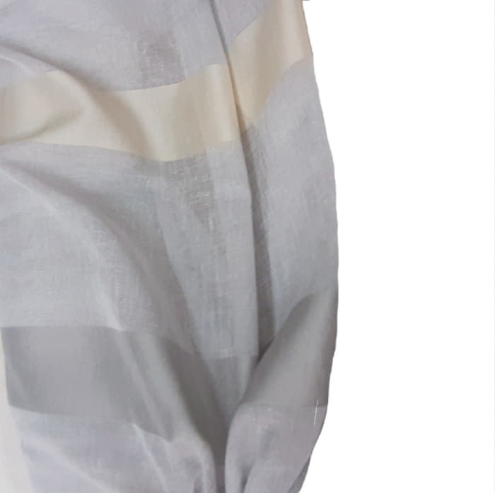 Tela visillo gris rayas horizontales 300 - 3