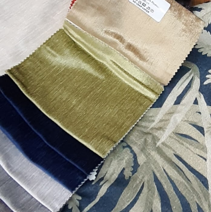 Tela terciopelo verde Luxury 280