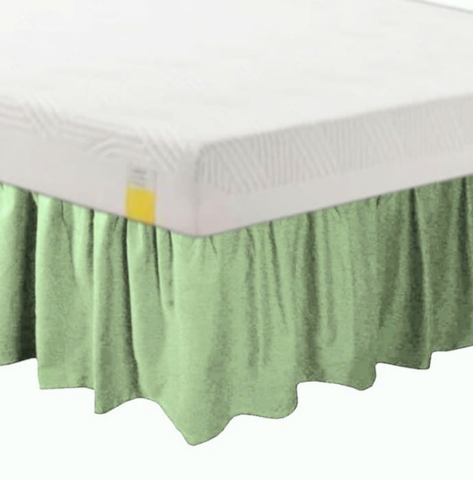 Cubrecanapé fruncido verde: 90, 135