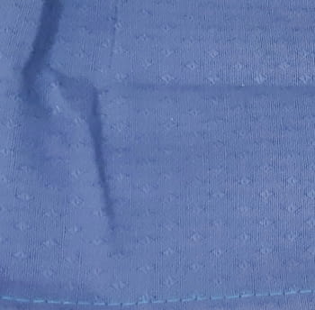 Cubrecanapé fruncido loneta azul 135 - 2