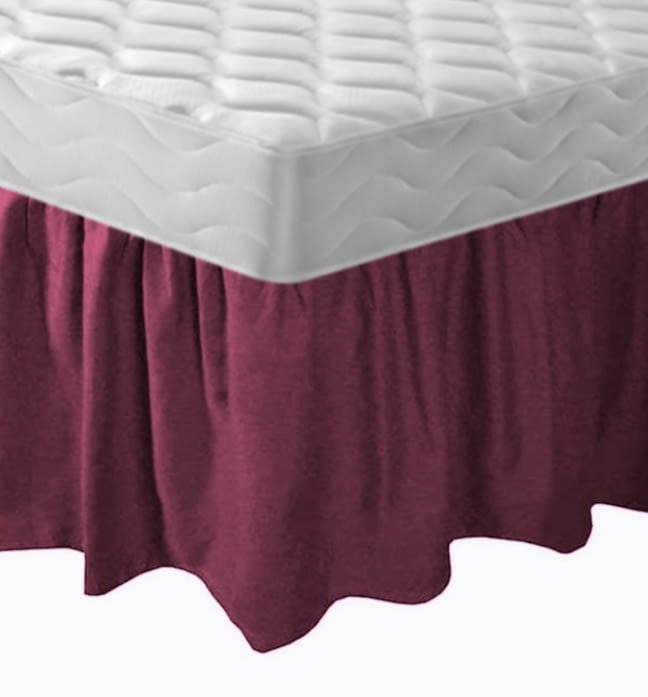 Cubrecanapé fruncido granate: 90, 135, 150