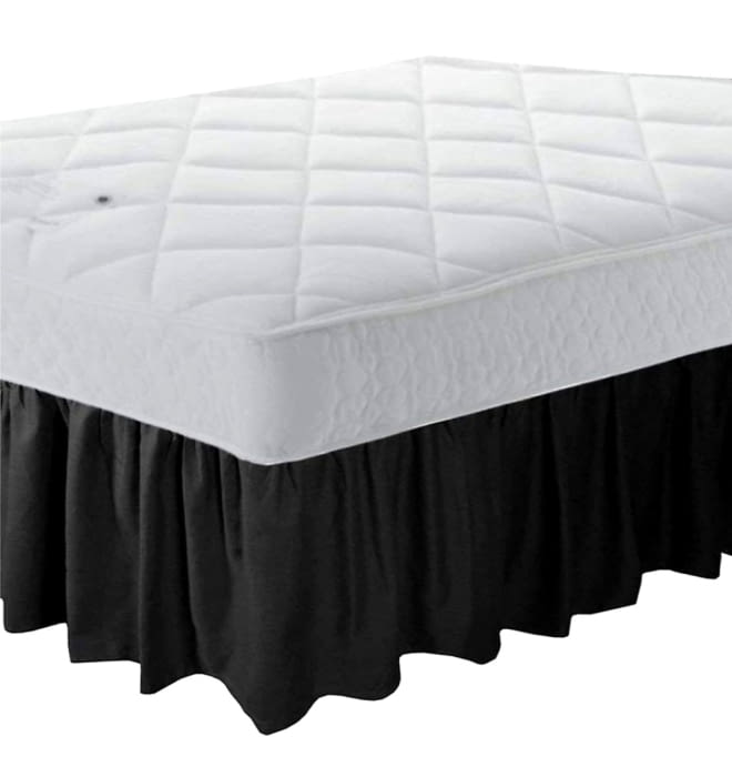 Cubrecanapé fruncido negro 135