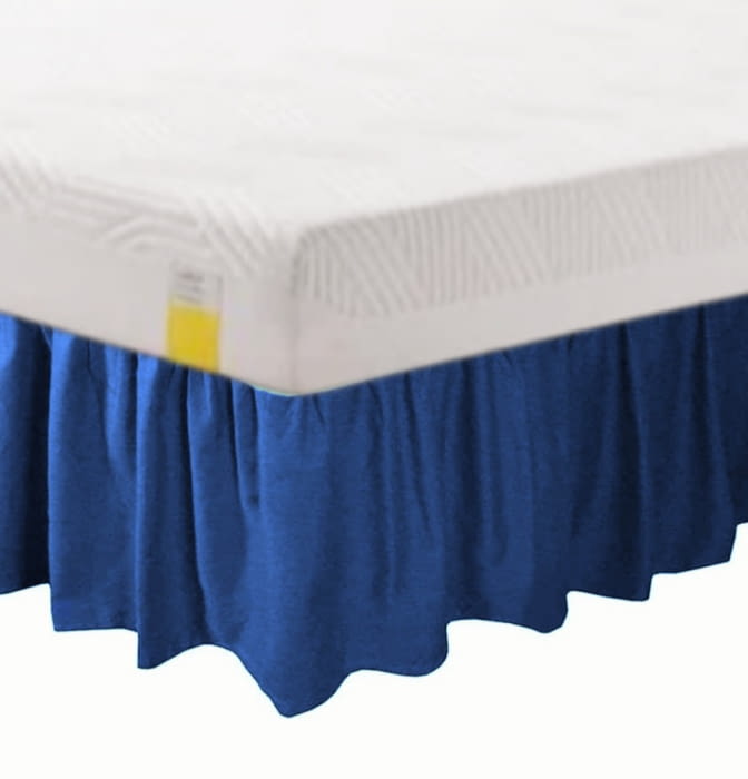 Cubrecanapé fruncido azul 105