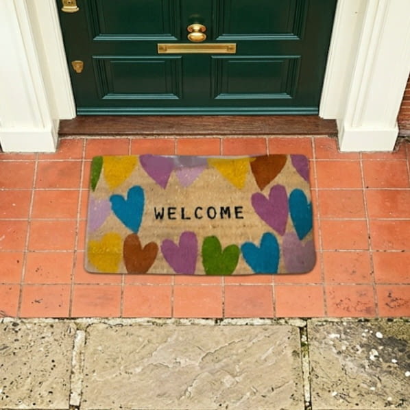 Felpudo corazones fibra 40 x 60 - 3