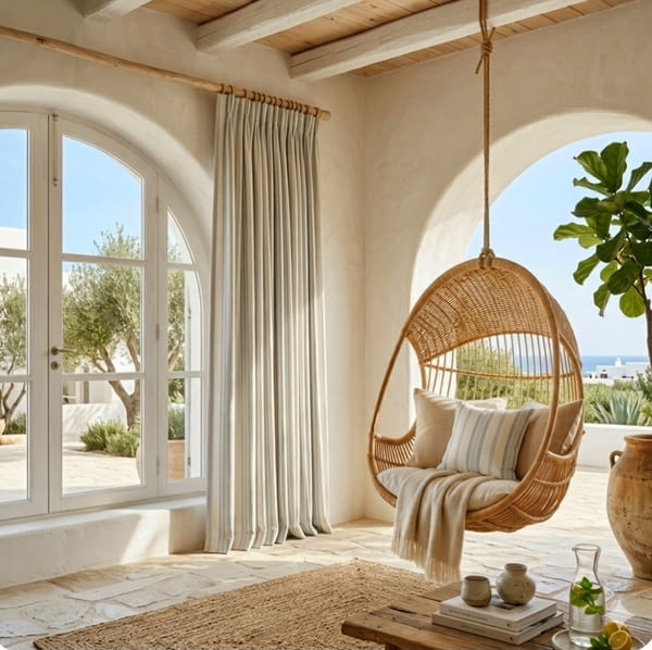 Tela algodón rayas verde agua 280 - 5