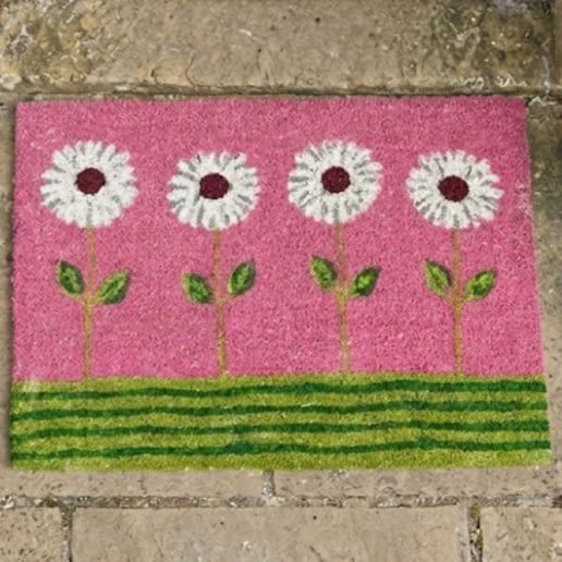 Felpudo grande flores rosa 60 x 80 - 3