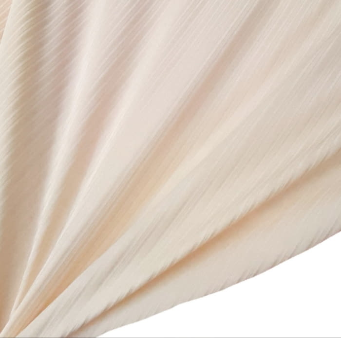 Tela punto beige rayado 80