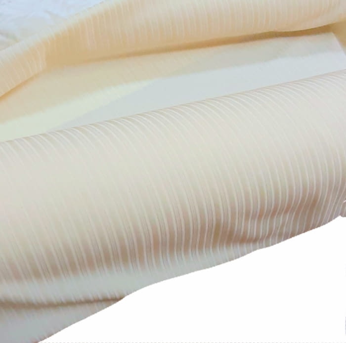 Tela punto beige rayado 80 - 1