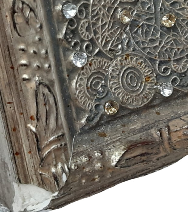 Marco portafotos brillantes dorado - 4