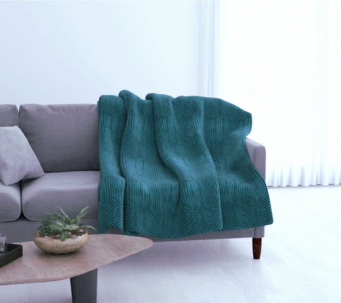 Manta azul verdoso sedalina