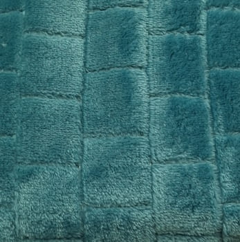 Manta fina cama azul verdoso - 2