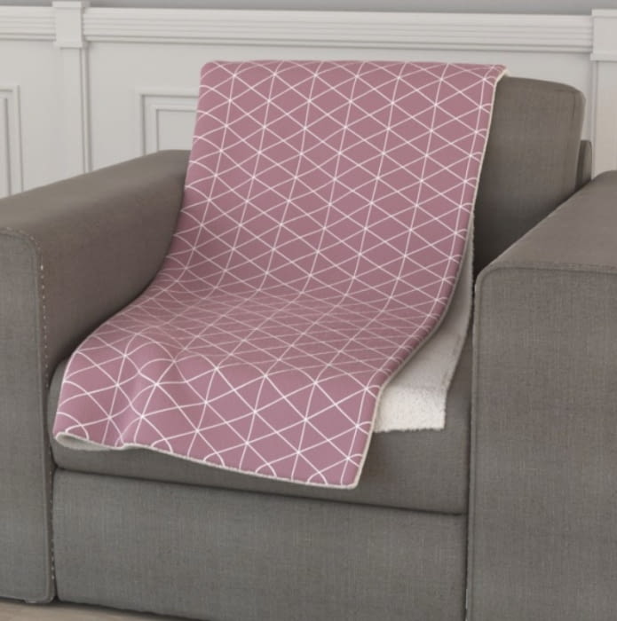 Manta borreguito malva 125 x 155 - 1