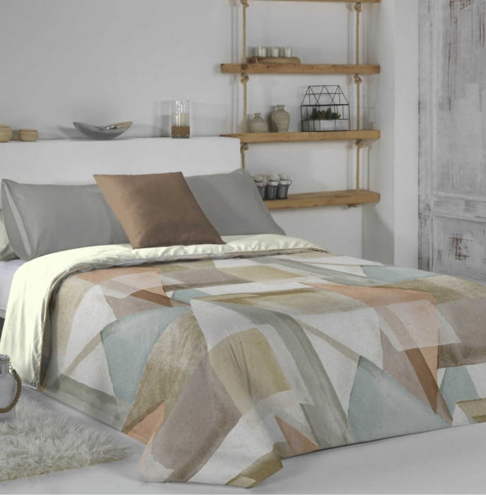 Fundas nórdicas abstracta marrón