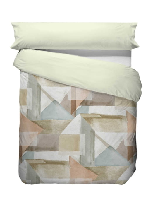 Fundas nórdicas abstracta marrón - 1