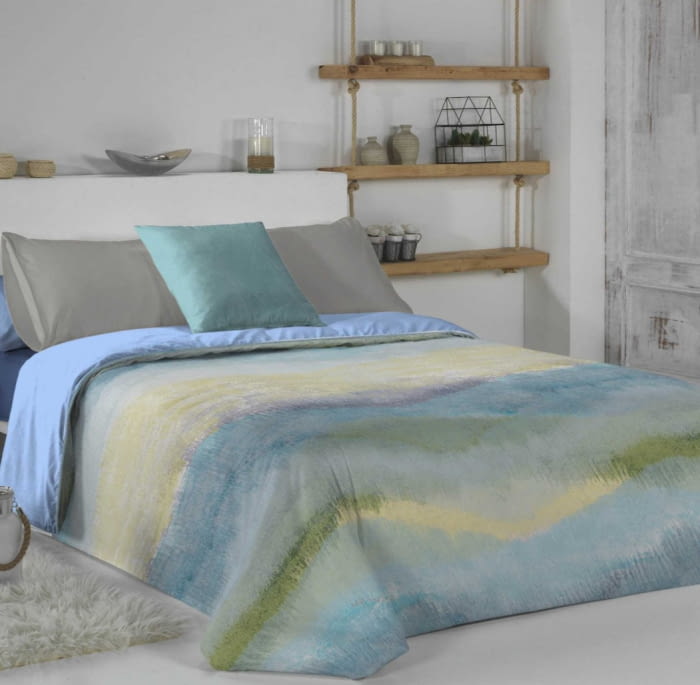 Fundas nórdicas rayas abstractas azul