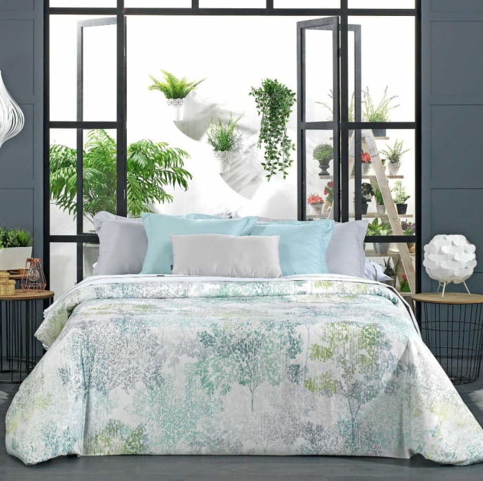 Fundas nórdicas verde bosque