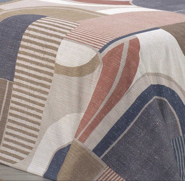 Fundas nórdicas formas azul - 1