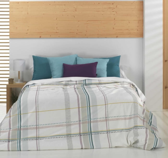 Fundas nórdicas cuadros azules