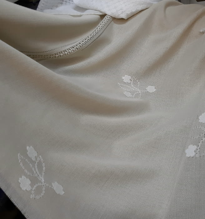 Tela Visillo tupido tostado