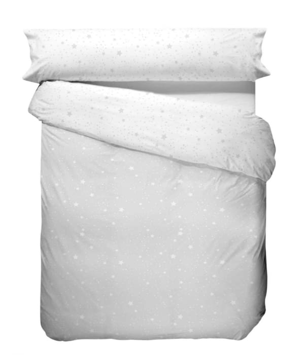 Fundas nórdicas reversibles estrellas grises