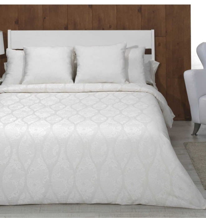 Fundas nórdicas adamascadas natural