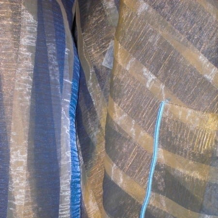 Tela rganza italiana azul/amarillo - 3