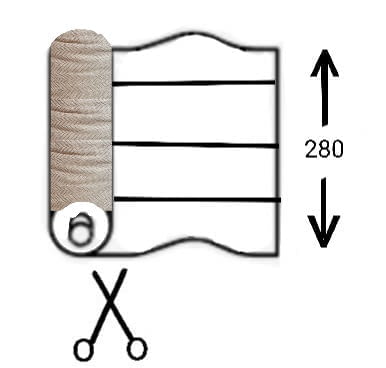 Tela tapicería espiga beige 280 - 5