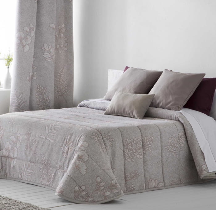 Fundas nórdicas jaspeadas con hojas estampadas - 2