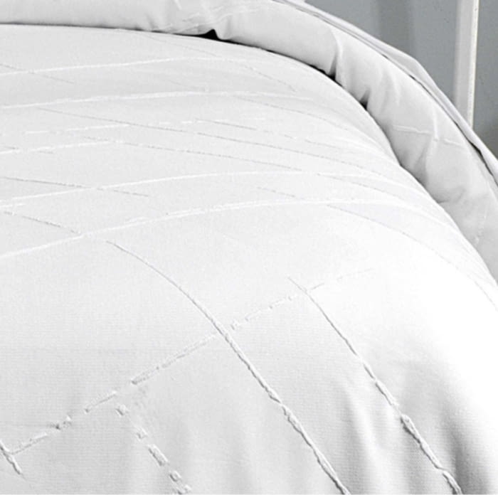 Fundas nórdicas lisas con cuadrados labrados - 4