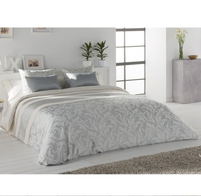 Funda nórdica elegance raya jacquard Ab.