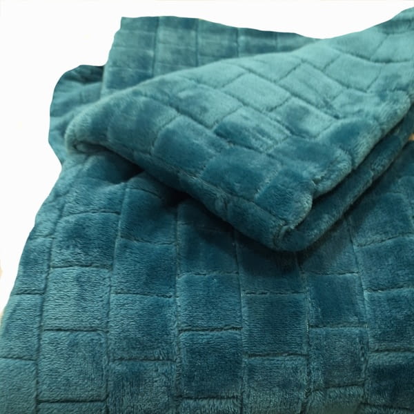 Manta azul sedalina fina - 4