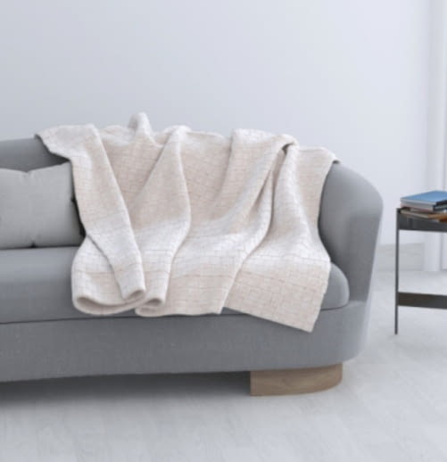 Mantas sedalina fina cuadros