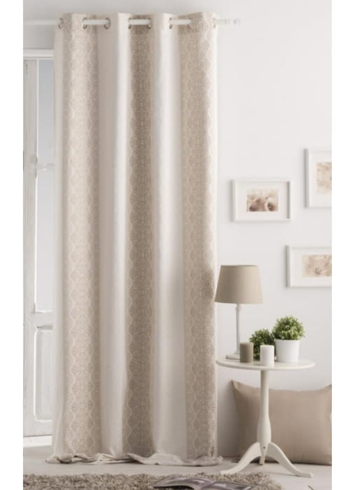 Cortina confeccionada jaquard Glam.