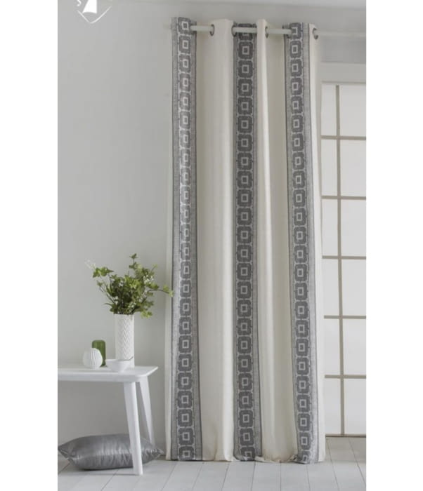 Cortina confeccionada rayas Mor.